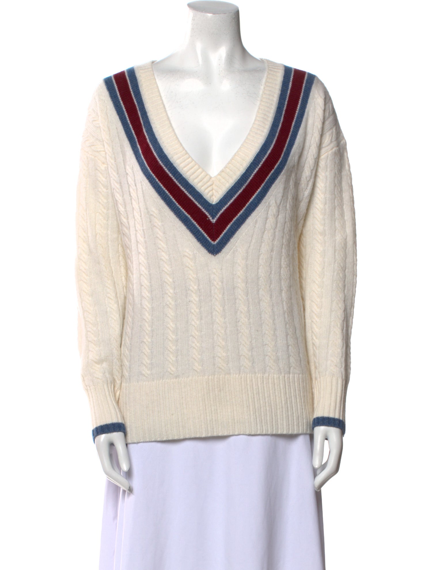 Veronica Beard Wool Striped Sweater