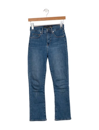 Veronica Beard Mid-Rise Straight Leg Jeans