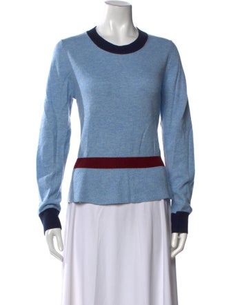 Veronica Beard Cashmere Colorblock Pattern Sweater