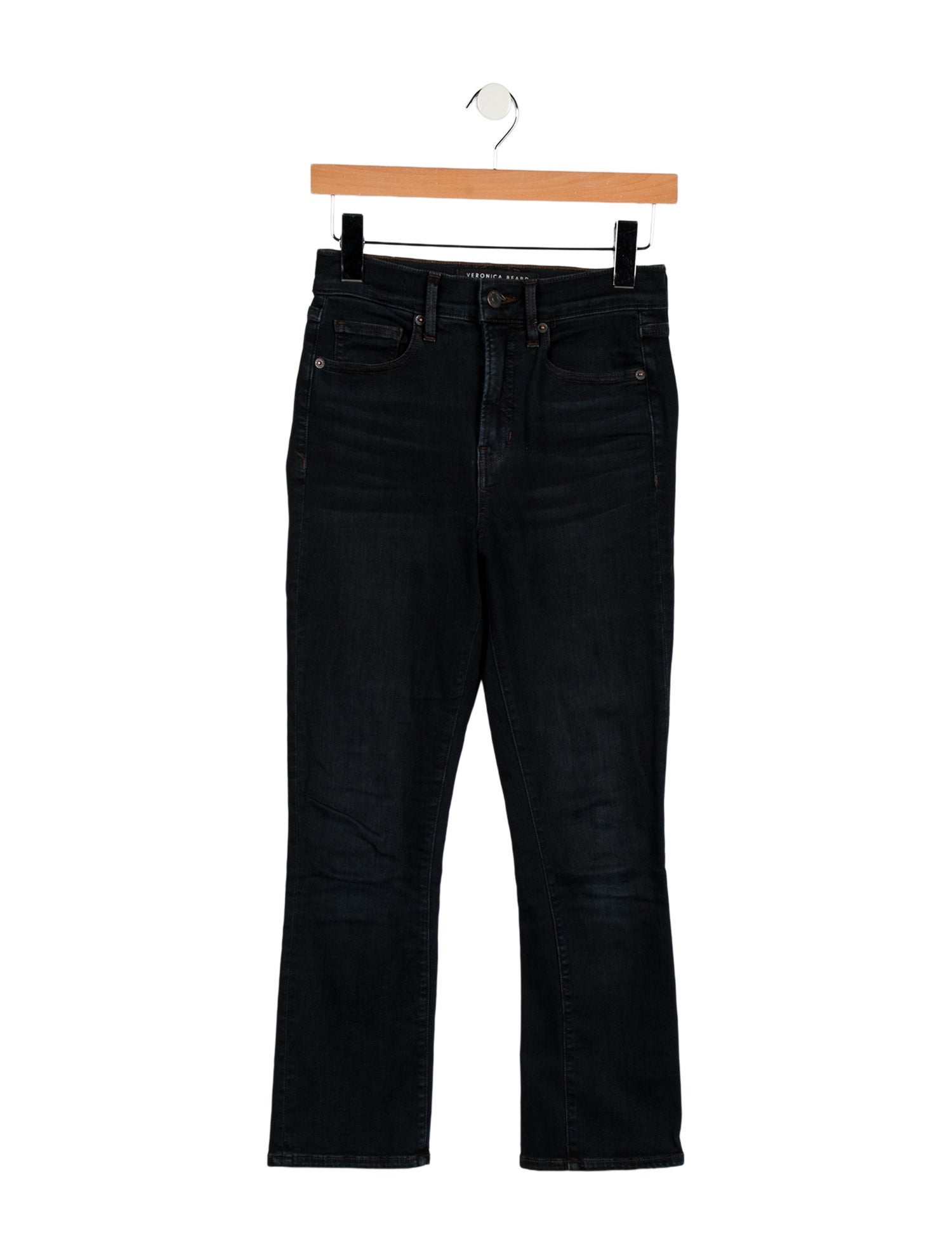 Veronica Beard Mid-Rise Straight Leg Jeans