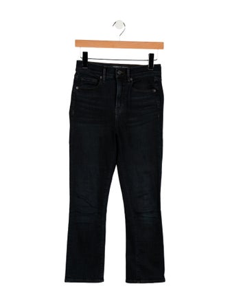 Veronica Beard Mid-Rise Straight Leg Jeans