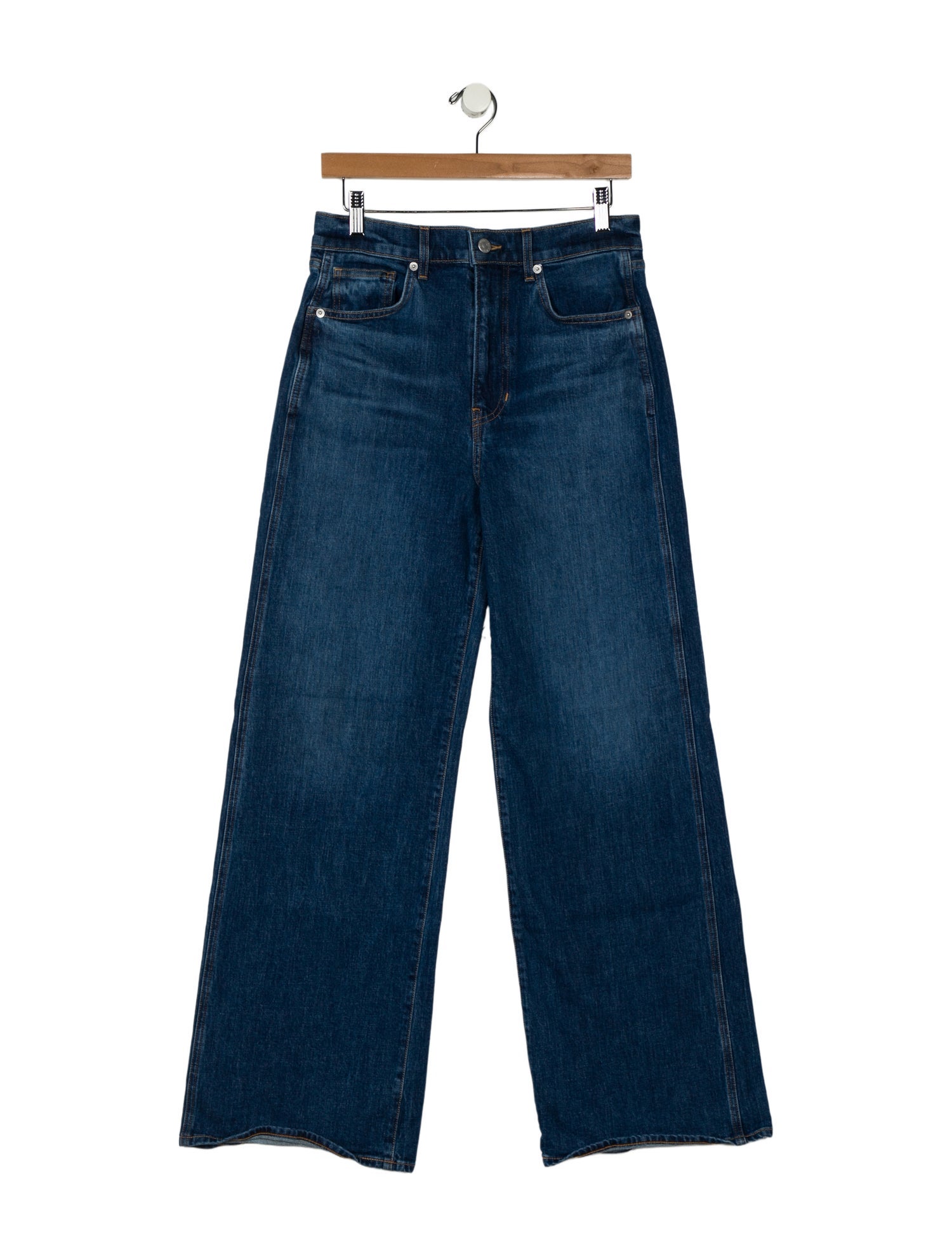 Veronica Beard High-Rise Wide Leg Jeans