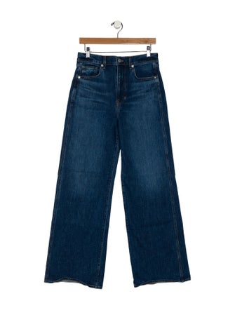 Veronica Beard High-Rise Wide Leg Jeans