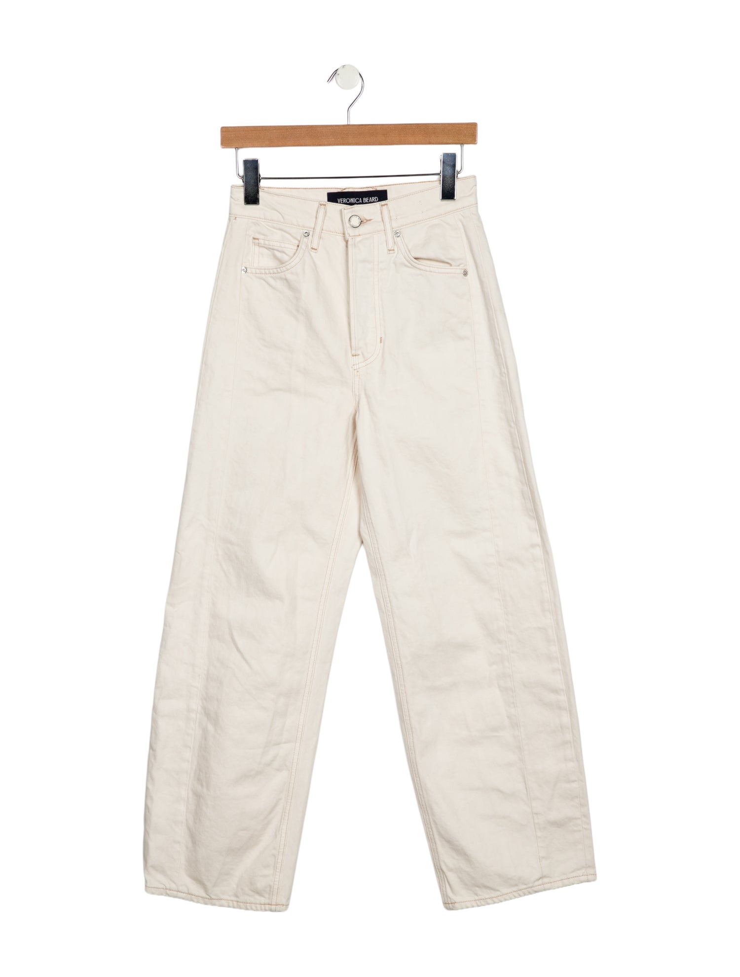 Veronica Beard High-Rise Wide Leg Jeans