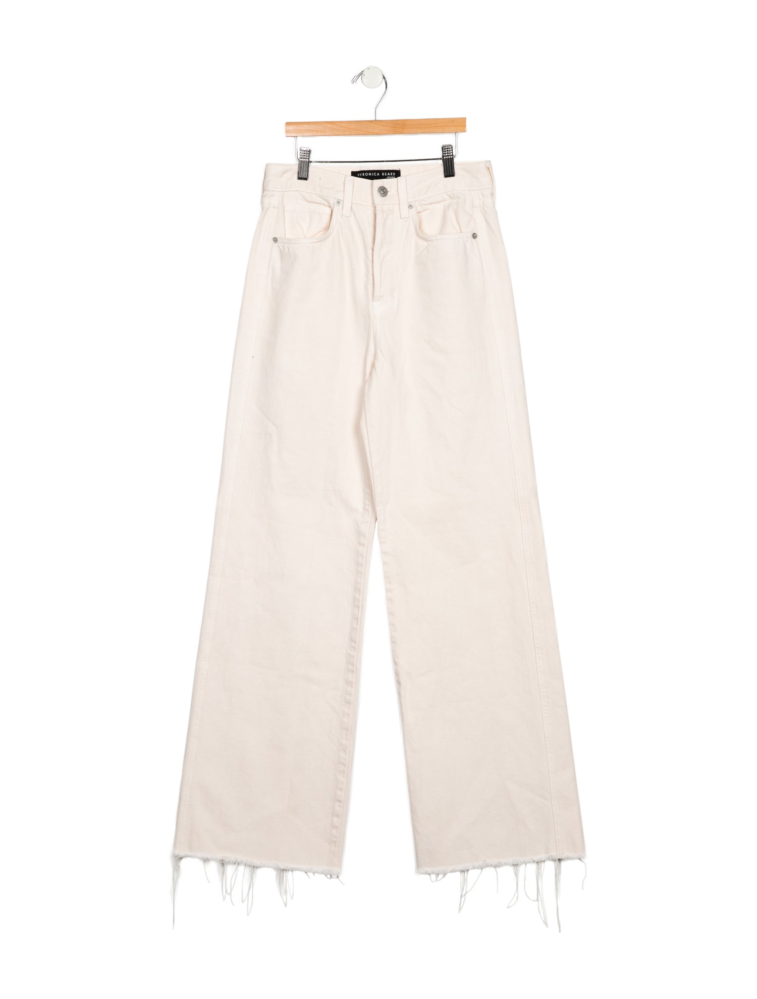 Veronica Beard High-Rise Wide Leg Jeans