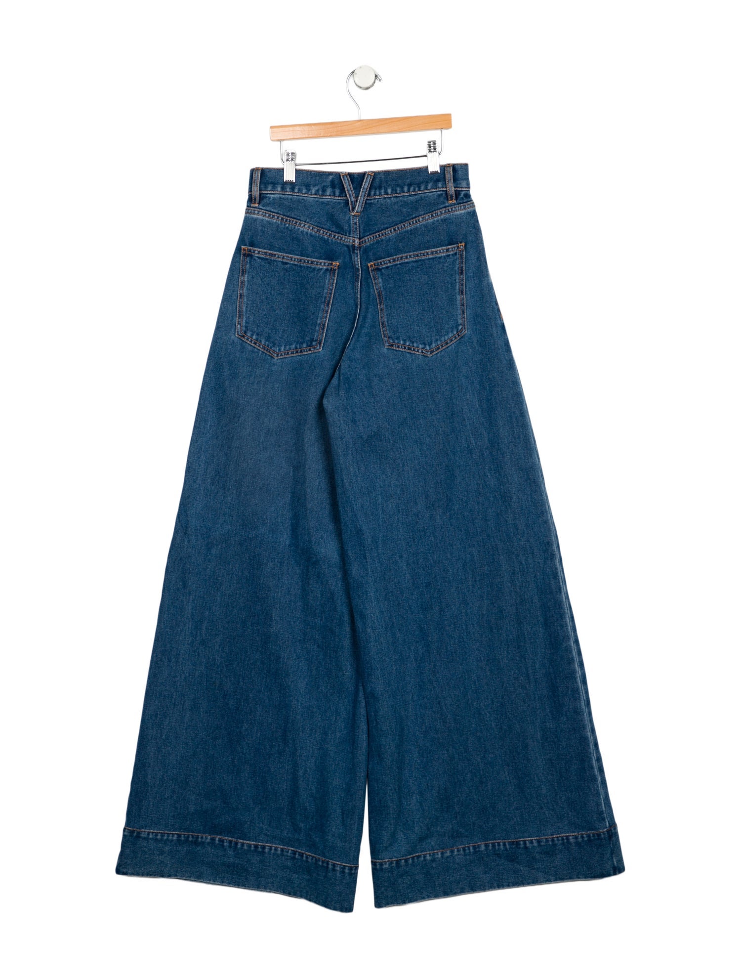 Veronica Beard High-Rise Wide Leg Jeans