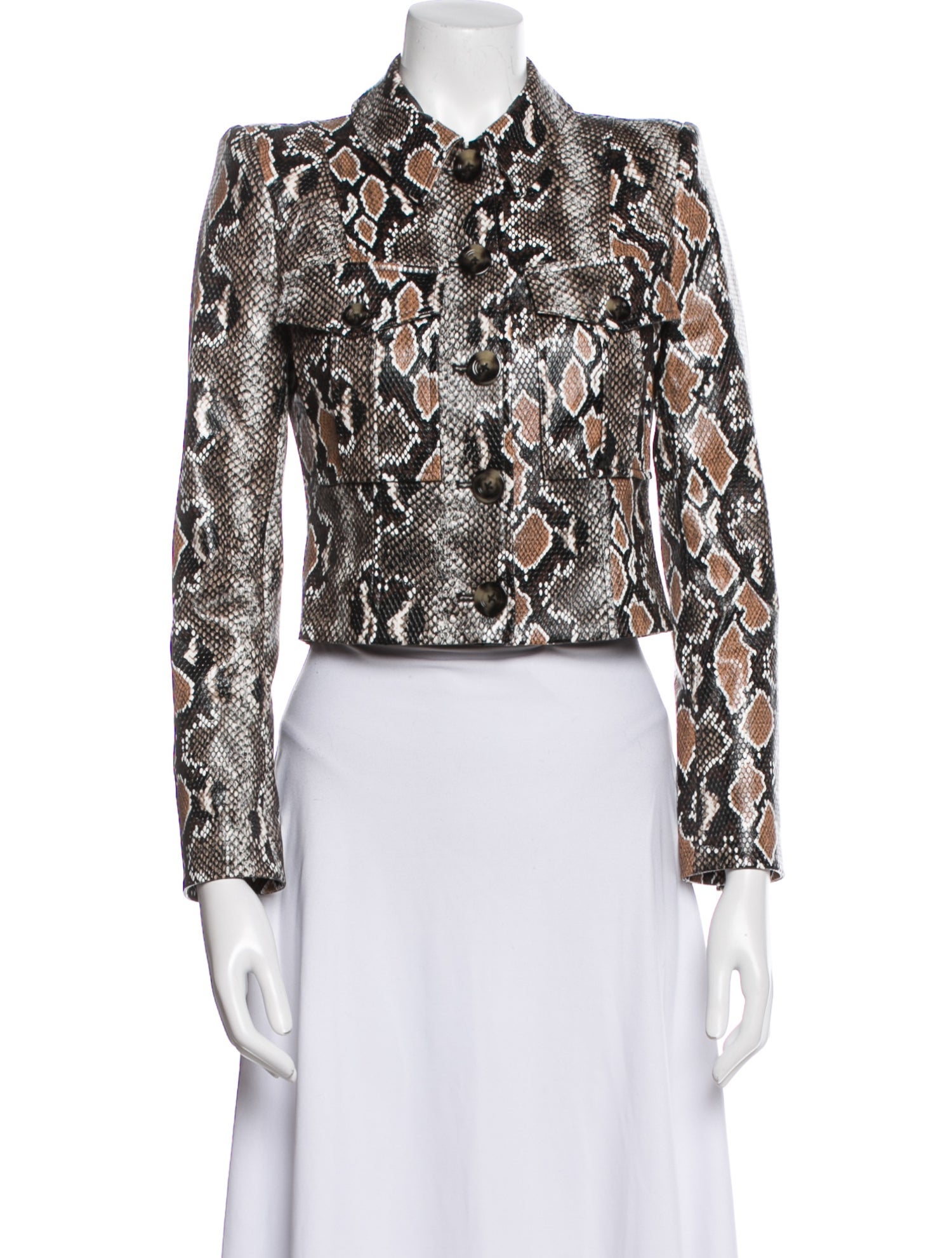 Veronica Beard Animal Print Evening Jacket