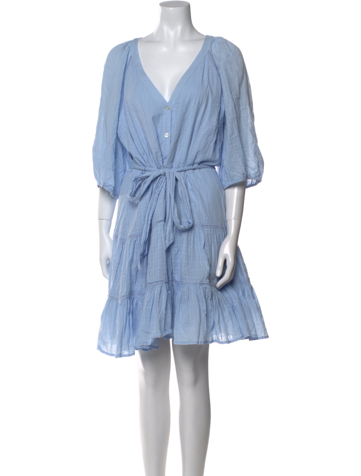 Veronica Beard V-Neck Mini Dress