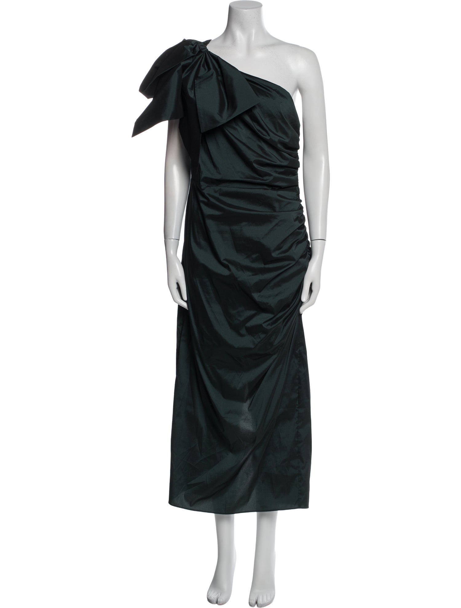 Veronica Beard One-Shoulder Long Dress