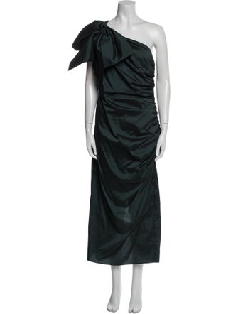 Veronica Beard One-Shoulder Long Dress