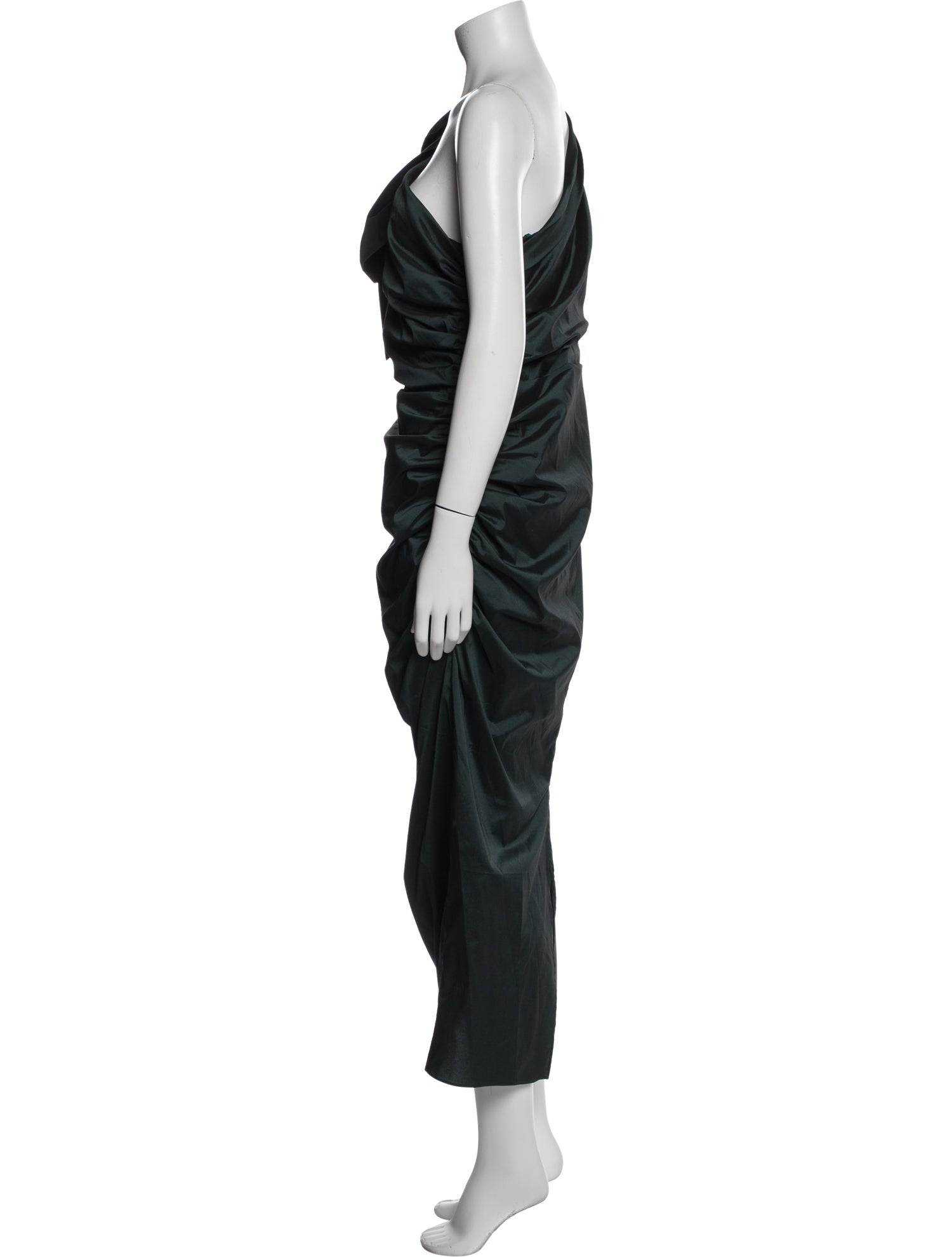 Veronica Beard One-Shoulder Long Dress