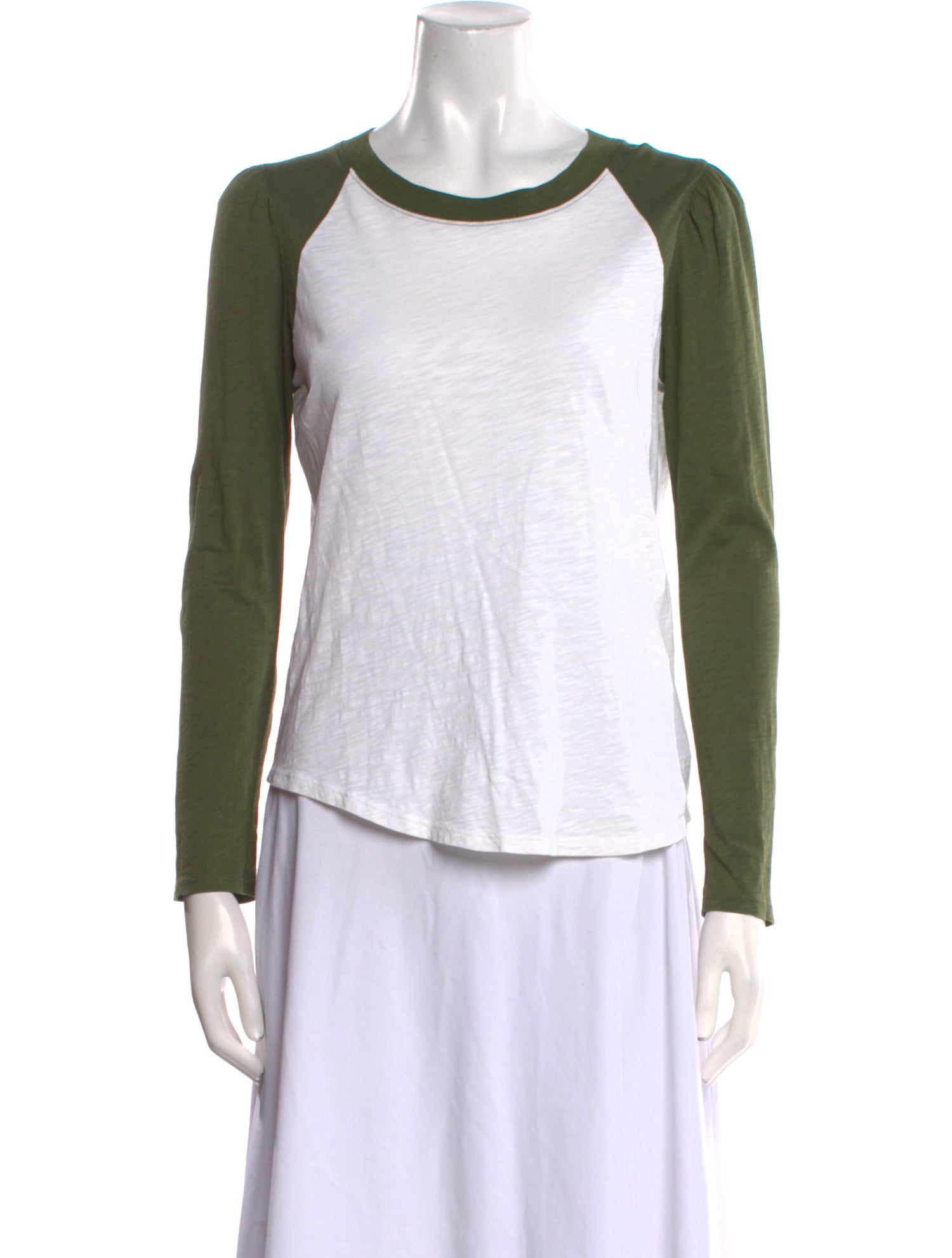Veronica Beard Colorblock Pattern Scoop Neck Top