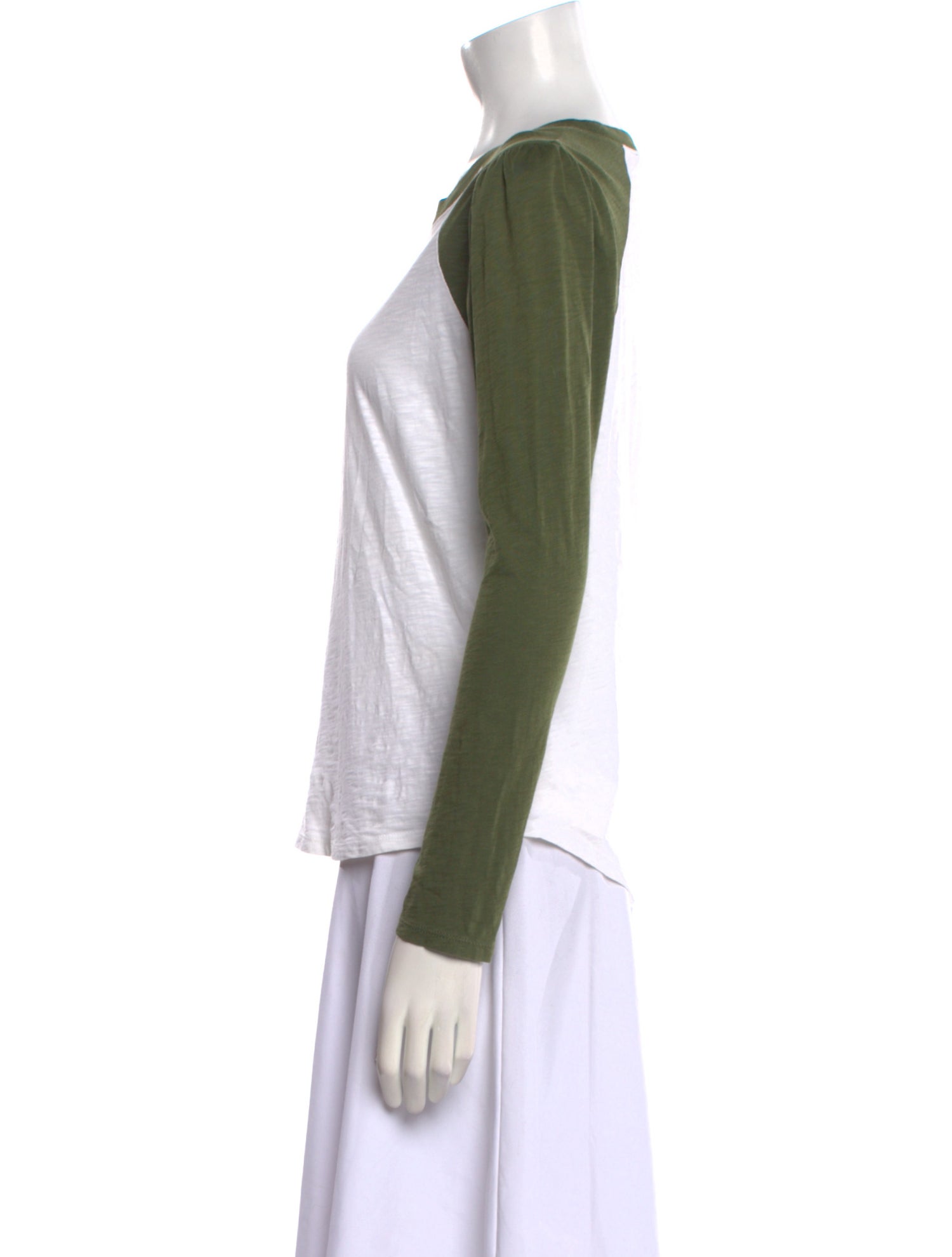 Veronica Beard Colorblock Pattern Scoop Neck Top