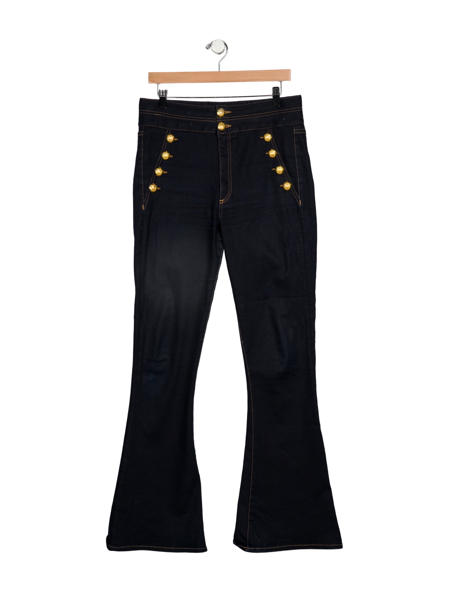 Veronica Beard High-Rise Wide Leg Jeans
