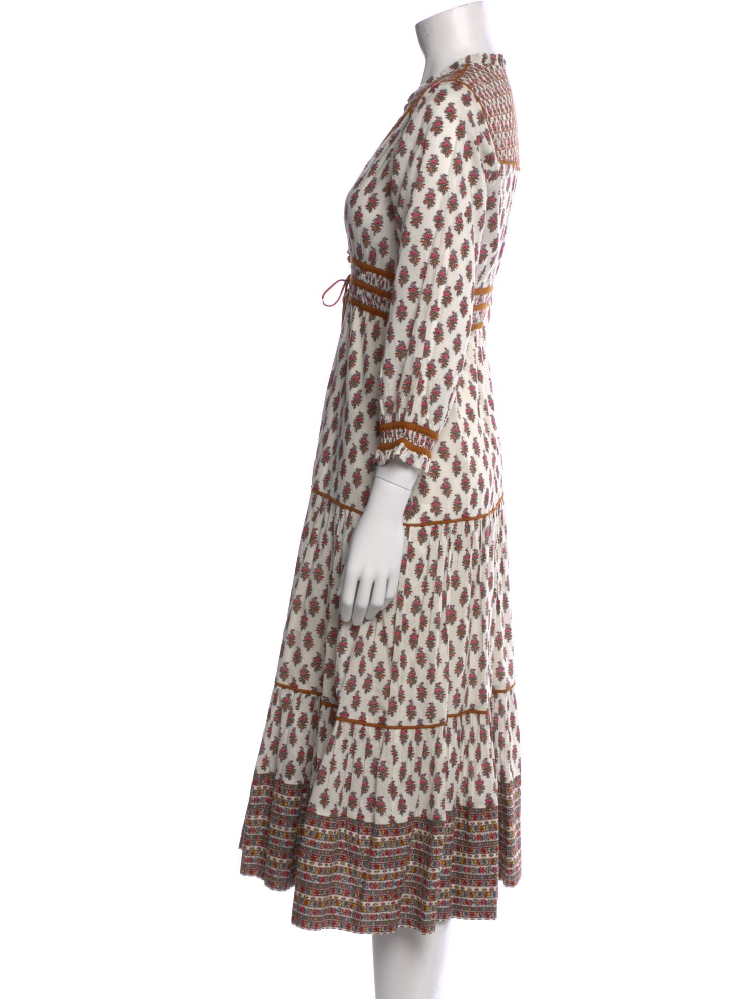 Veronica Beard Printed Midi Length Dress