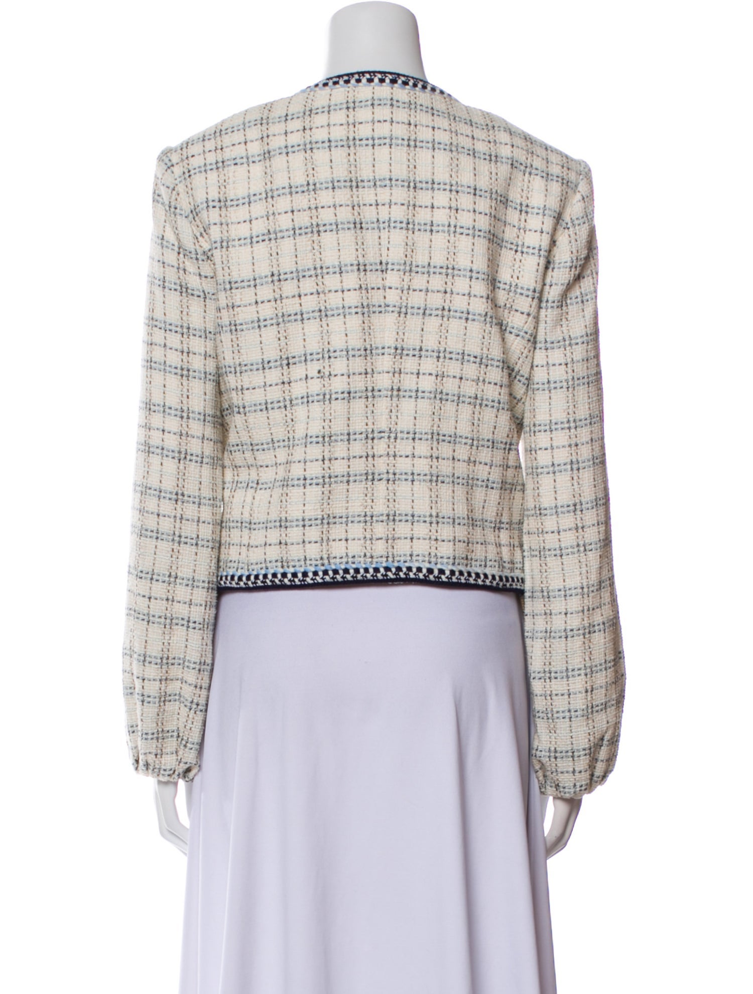 Veronica Beard Tweed Pattern Evening Jacket