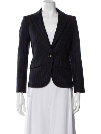 Veronica Beard Wool Striped Blazer