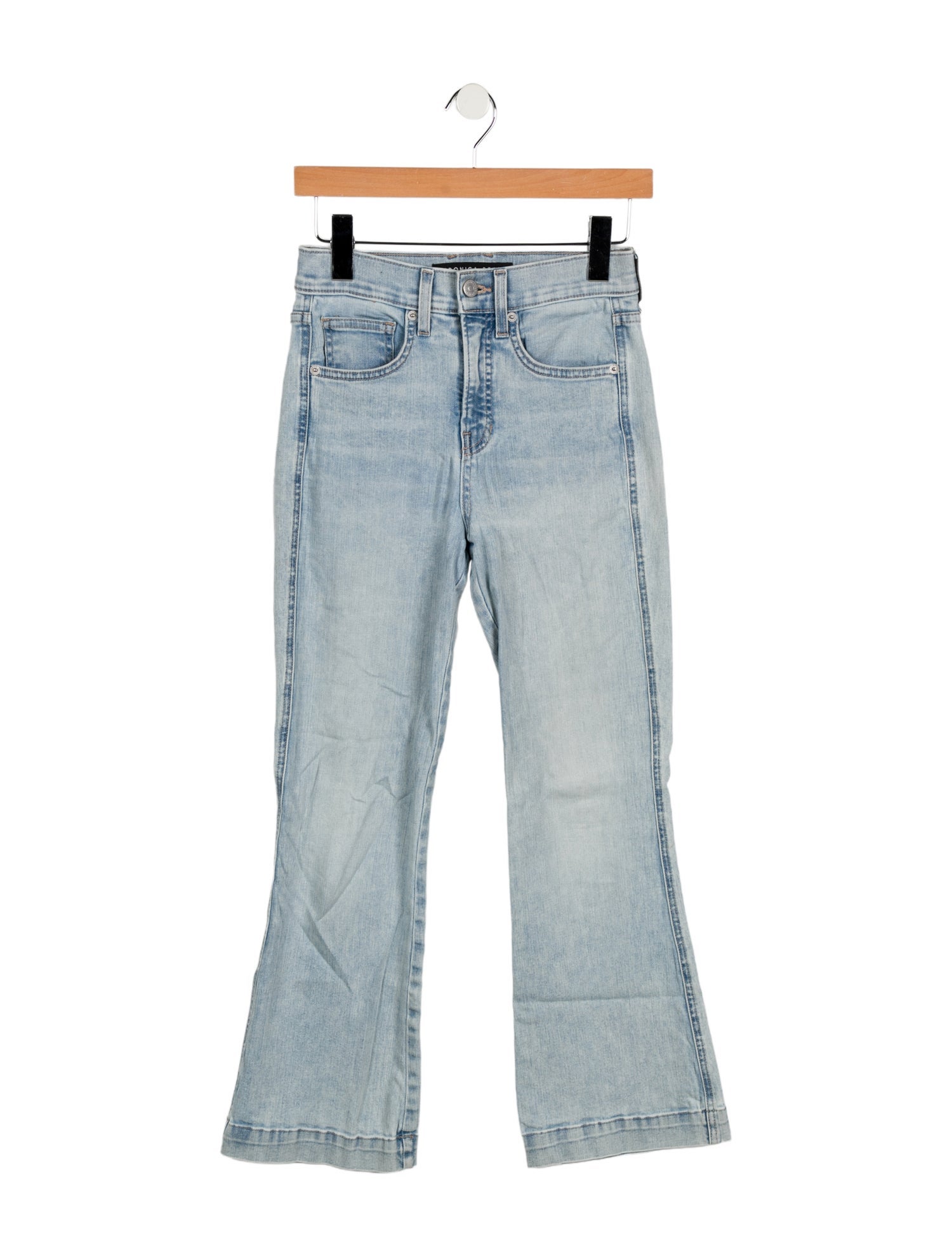 Veronica Beard Mid-Rise Wide Leg Jeans