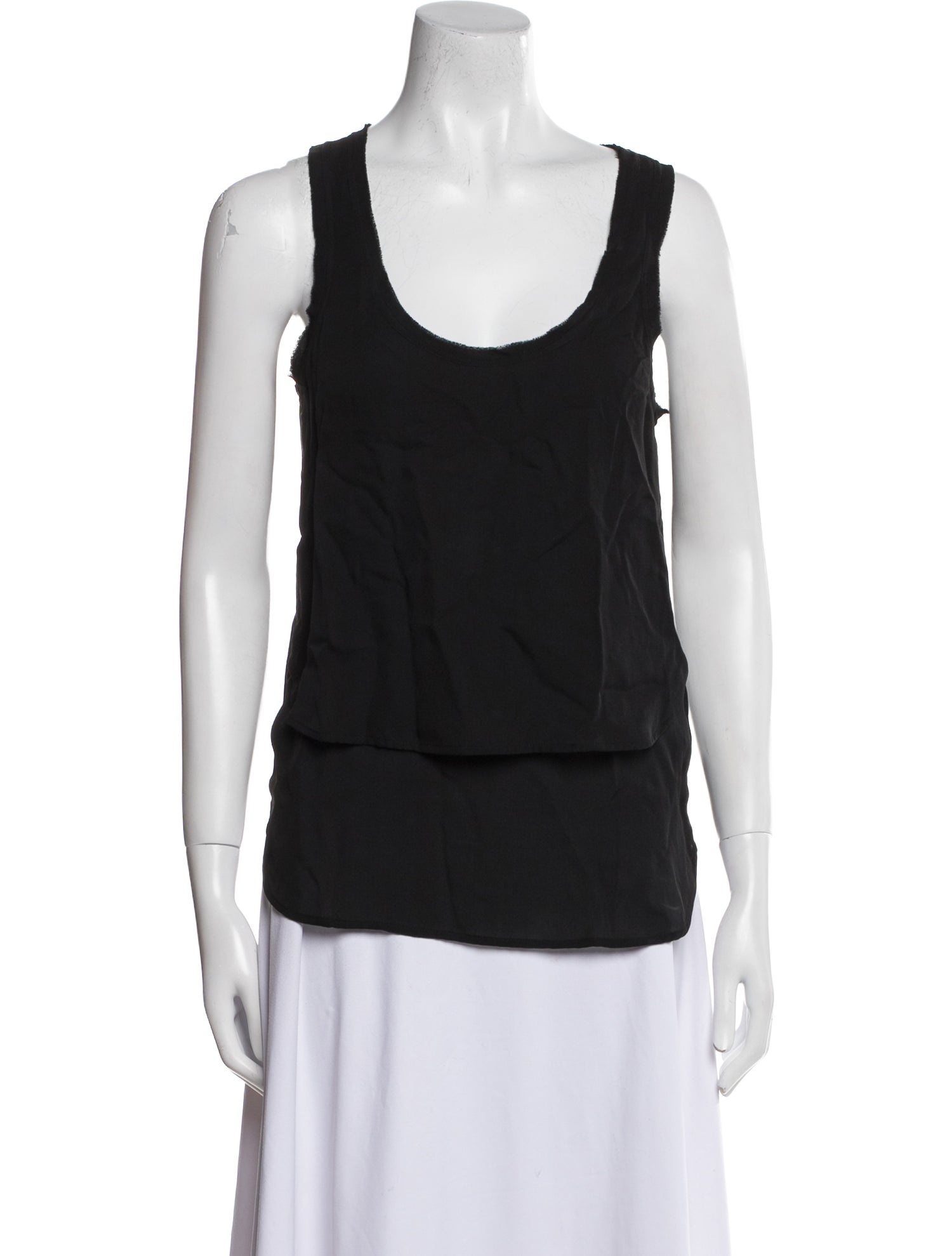 Veronica Beard Silk Scoop Neck Top