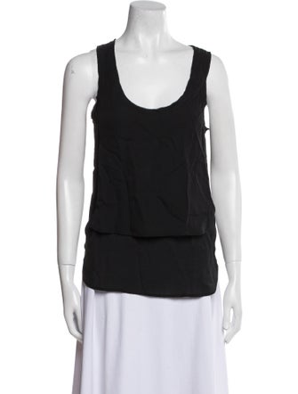 Veronica Beard Silk Scoop Neck Top