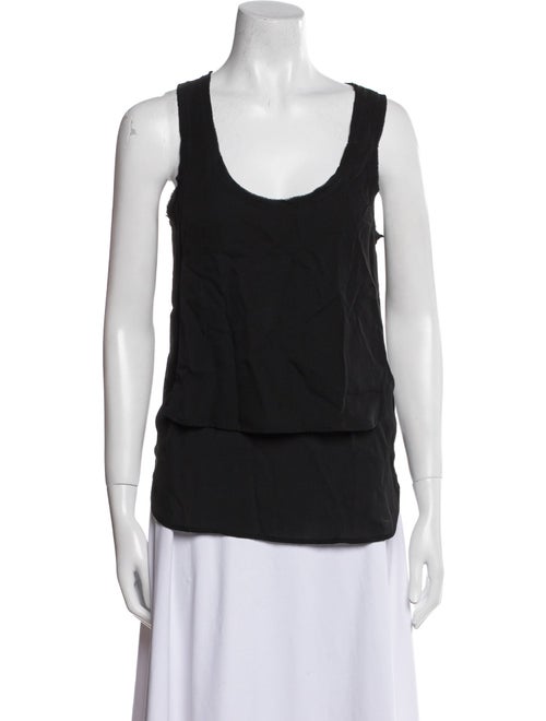 Veronica Beard Silk Scoop Neck Top