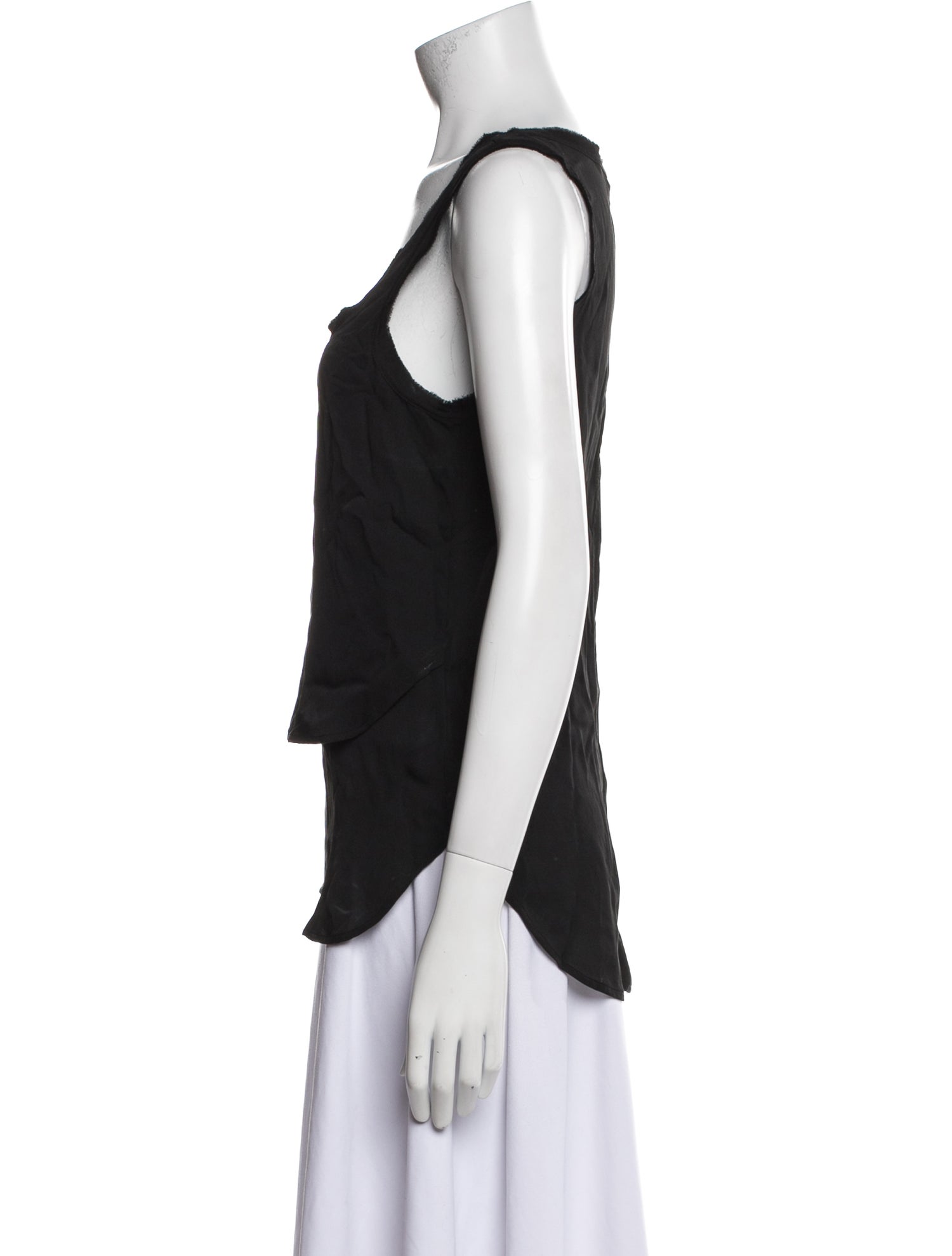 Veronica Beard Silk Scoop Neck Top
