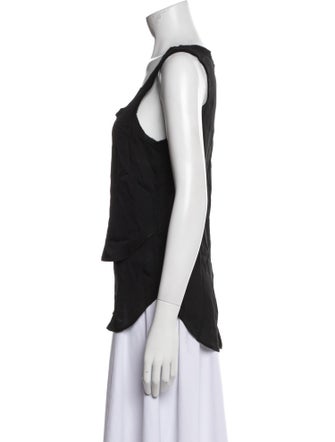 Veronica Beard Silk Scoop Neck Top