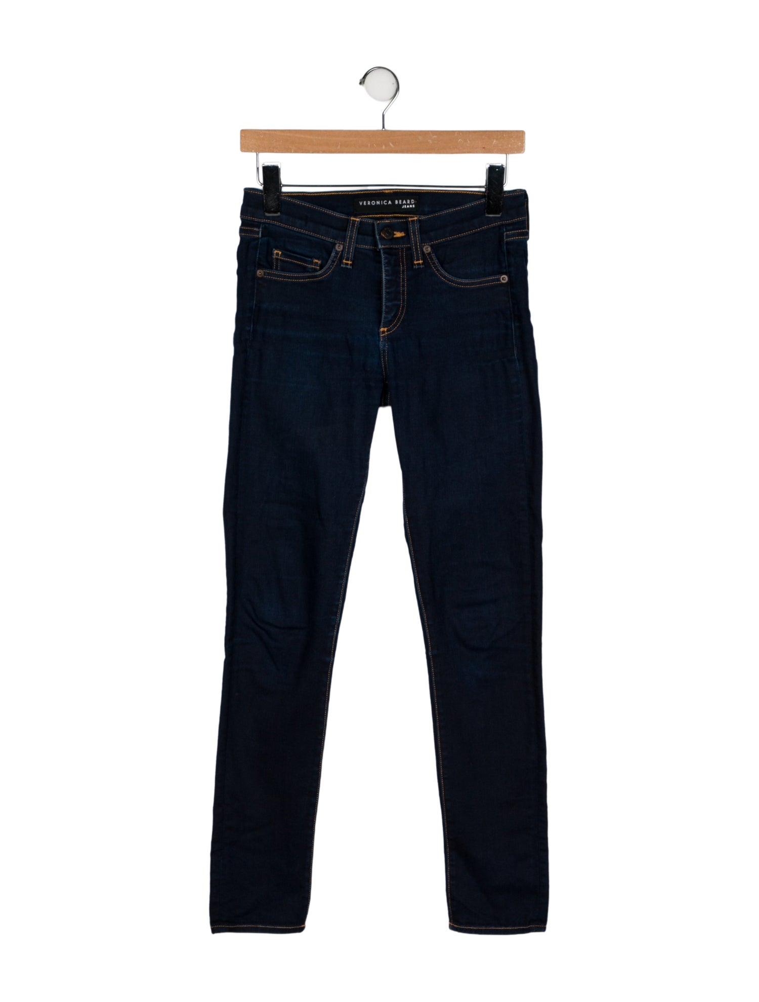 Veronica Beard Mid-Rise Skinny Leg Jeans
