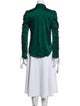 Veronica Beard Silk Long Sleeve Button-Up Top