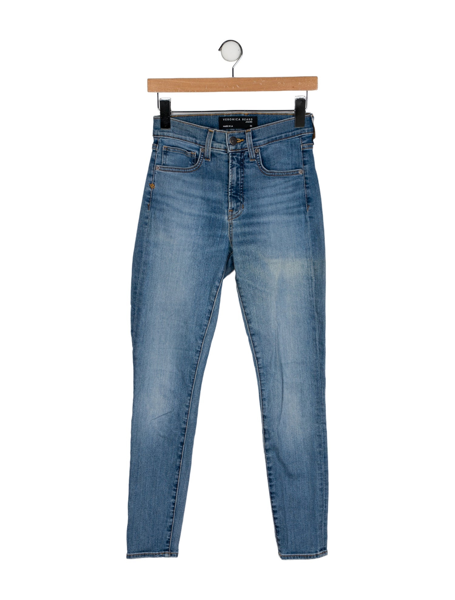 Veronica Beard Mid-Rise Skinny Leg Jeans