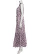 Veronica Beard Floral Print Long Dress