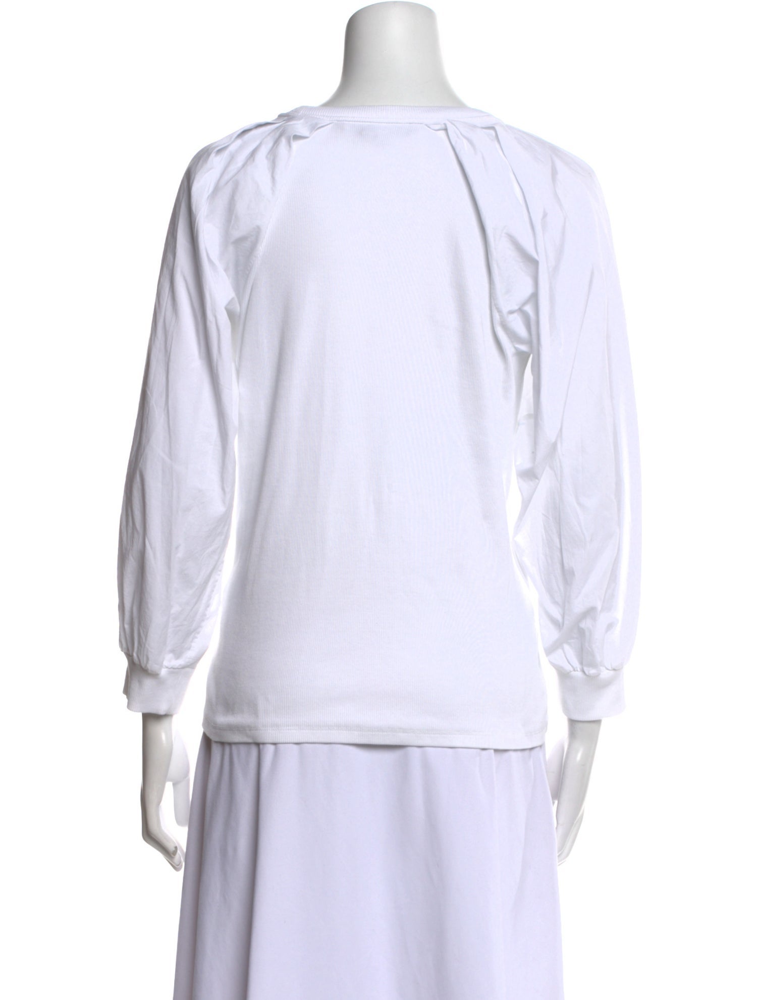 Veronica Beard Scoop Neck Three-Quarter Sleeve T-Shirt