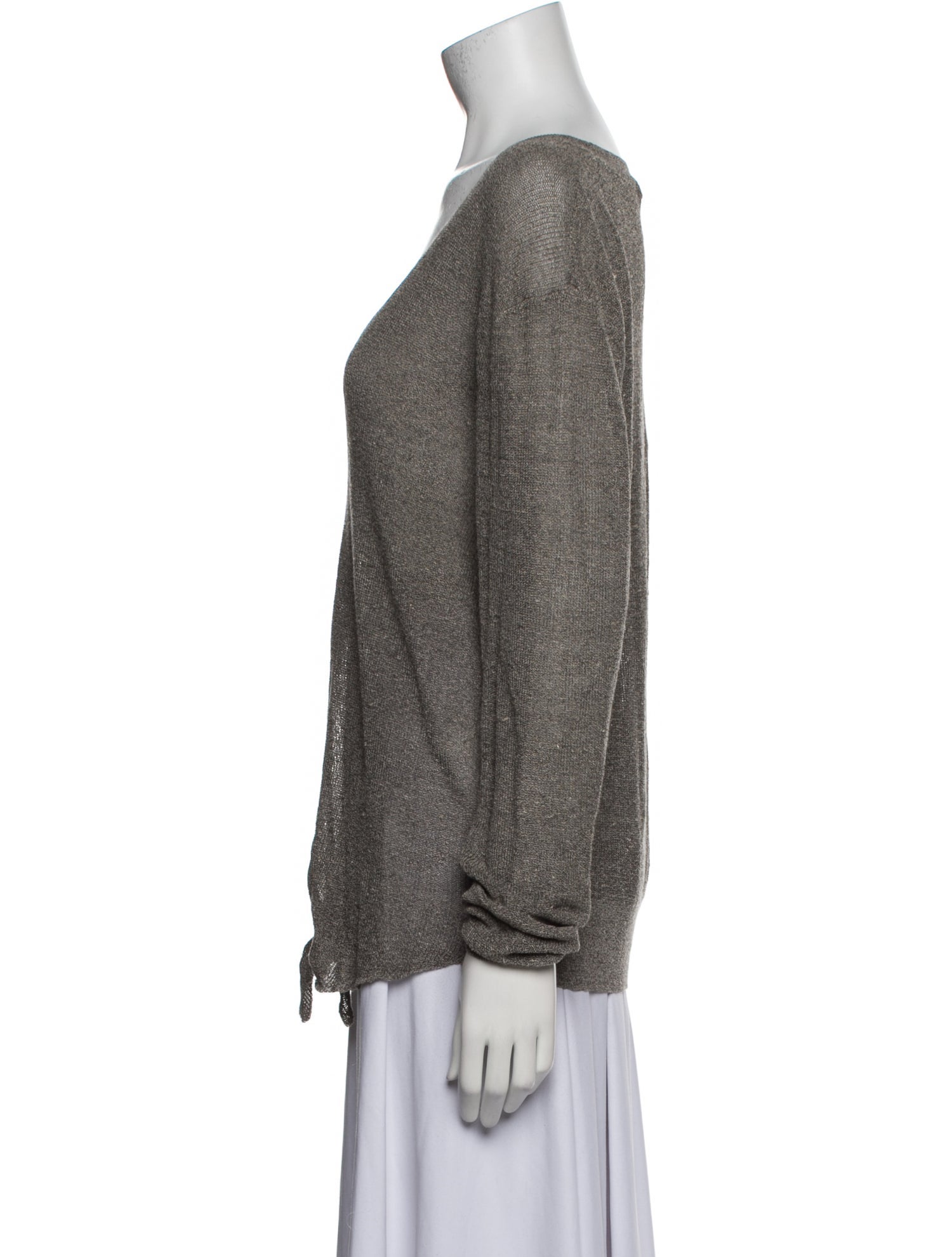 Veronica Beard Linen V-Neck Blouse