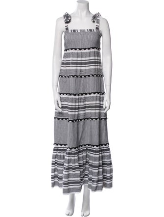 Veronica Beard Striped Midi Length Dress