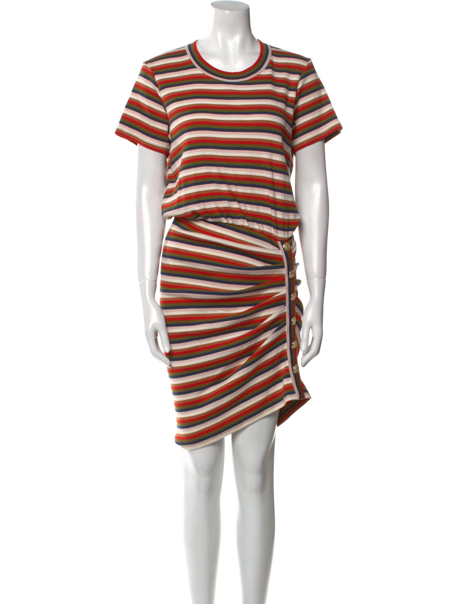 Veronica Beard Striped Knee-Length Dress
