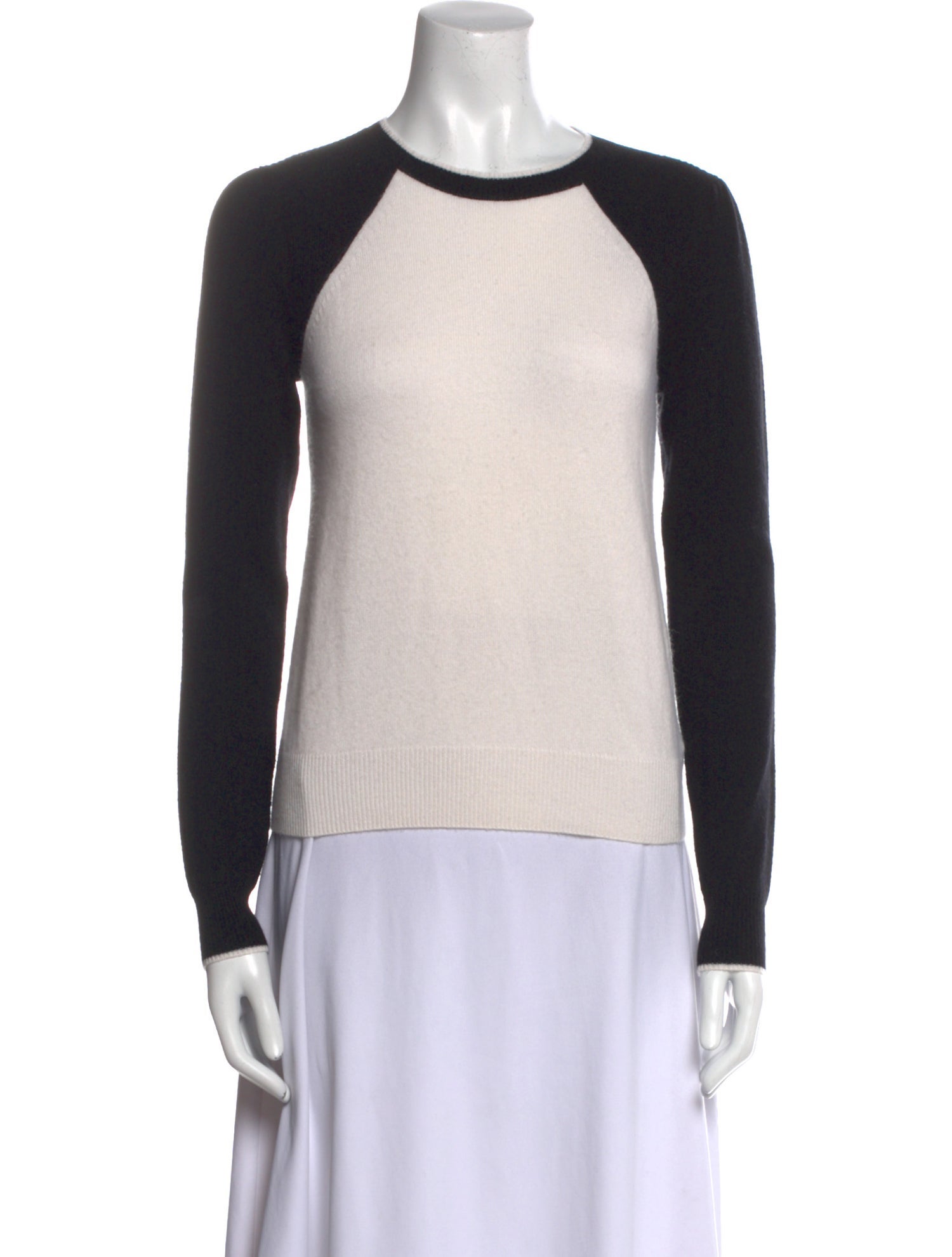 Veronica Beard Cashmere Colorblock Pattern Sweater