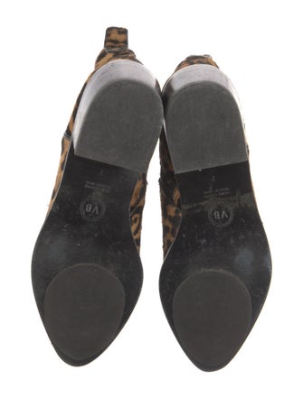 Veronica Beard Ponyhair Animal Print Boots