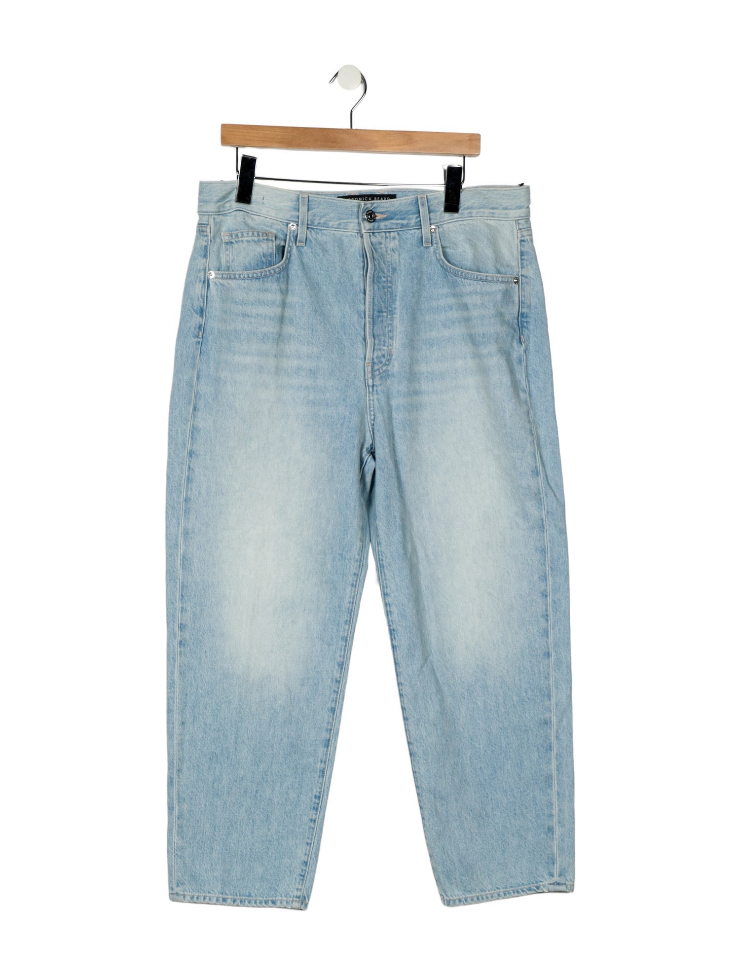 Veronica Beard High-Rise Straight Leg Jeans