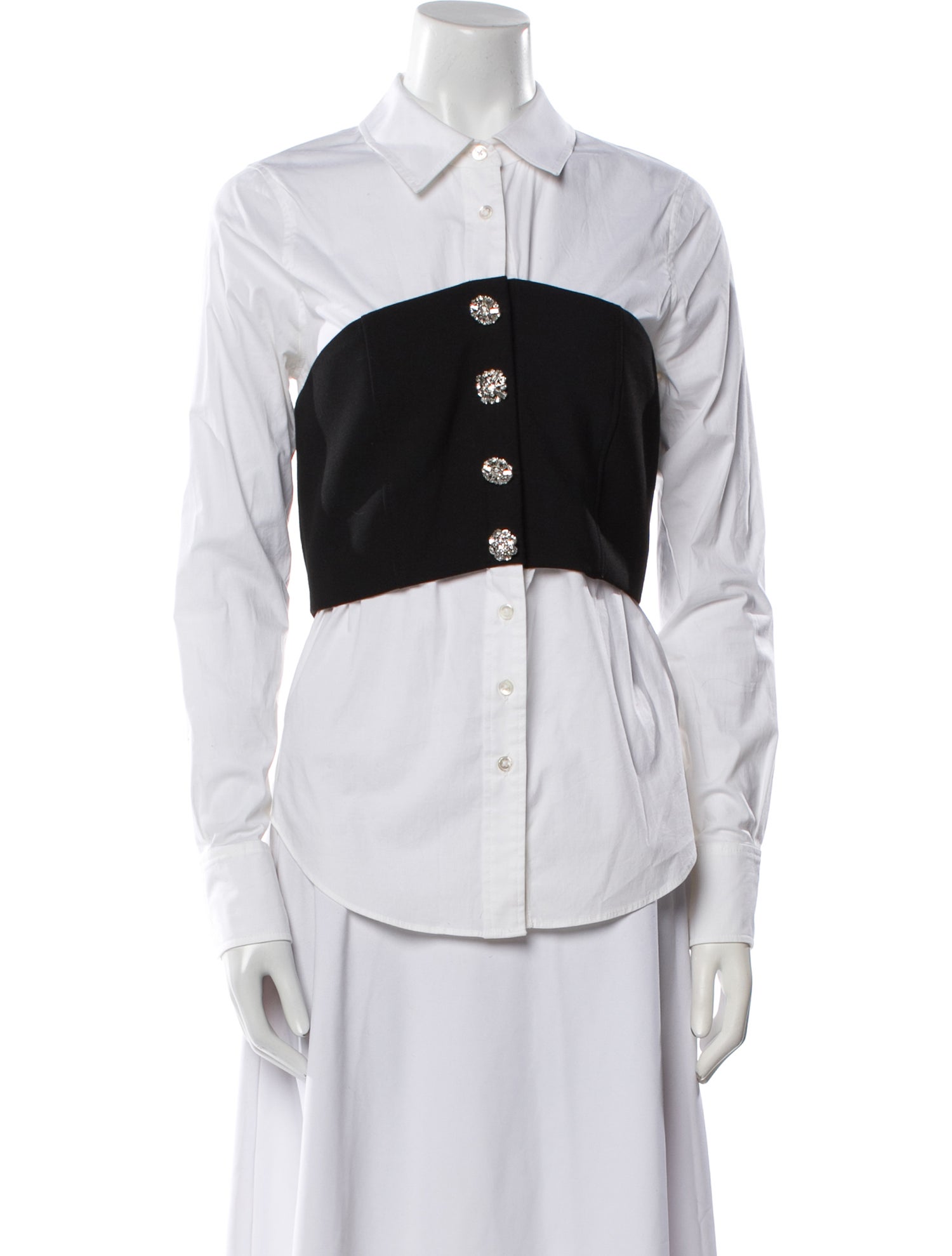 Veronica Beard Long Sleeve Button-Up Top