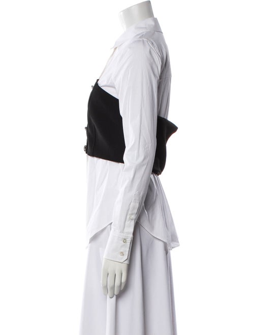 Veronica Beard Long Sleeve Button-Up Top