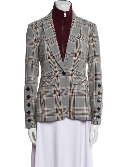 Veronica Beard Plaid Print Blazer