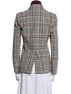 Veronica Beard Plaid Print Blazer