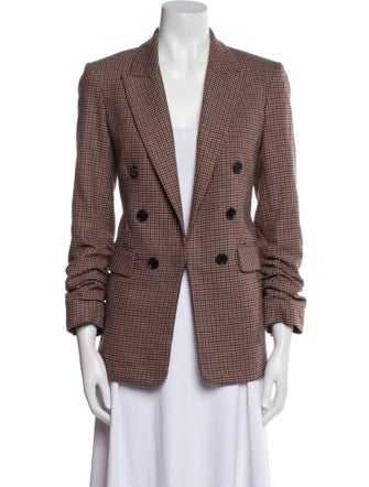 Veronica Beard Plaid Print Blazer