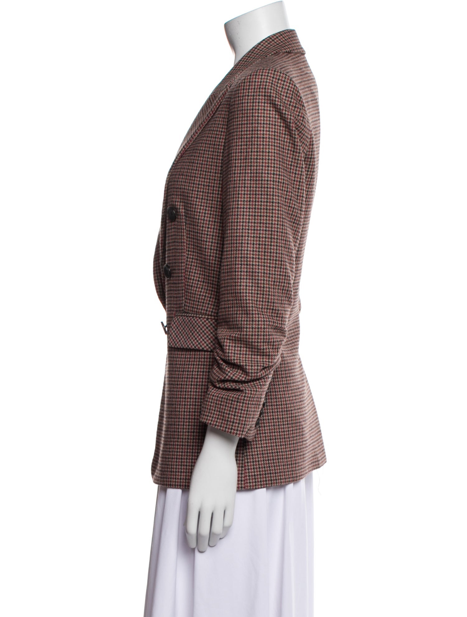 Veronica Beard Plaid Print Blazer