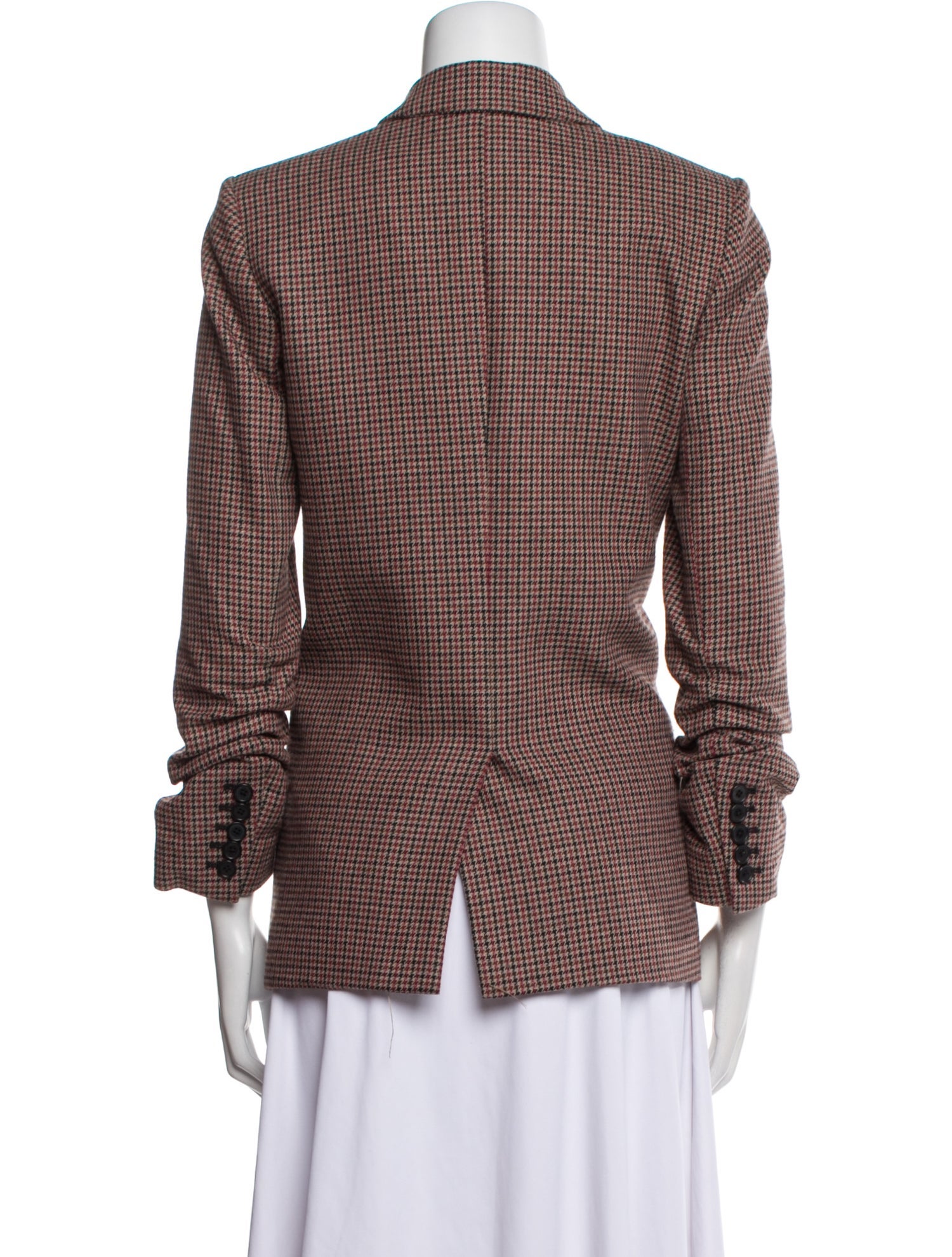 Veronica Beard Plaid Print Blazer