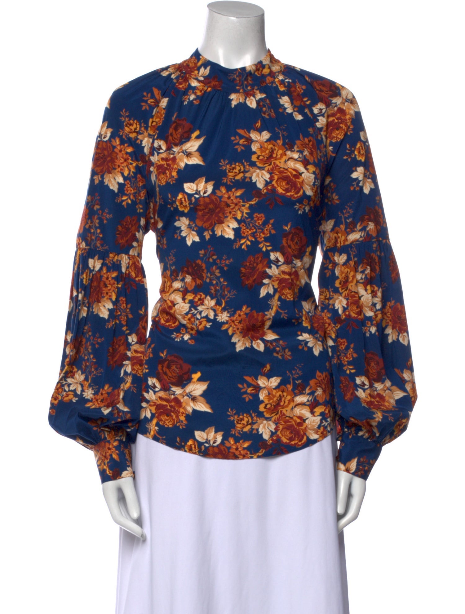 Veronica Beard Silk Floral Print Blouse