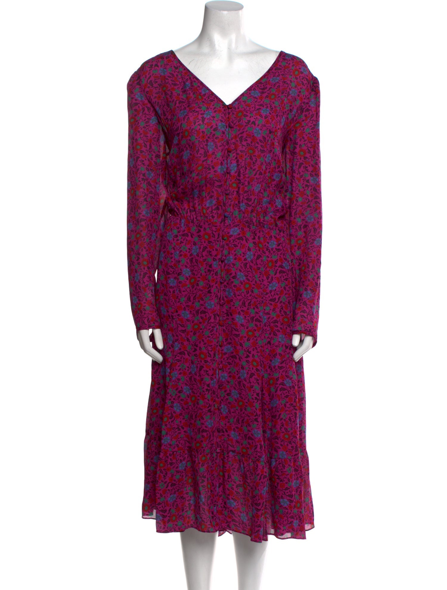 Veronica Beard Silk Midi Length Dress