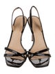 Veronica Beard Patent Leather Slingback Sandals