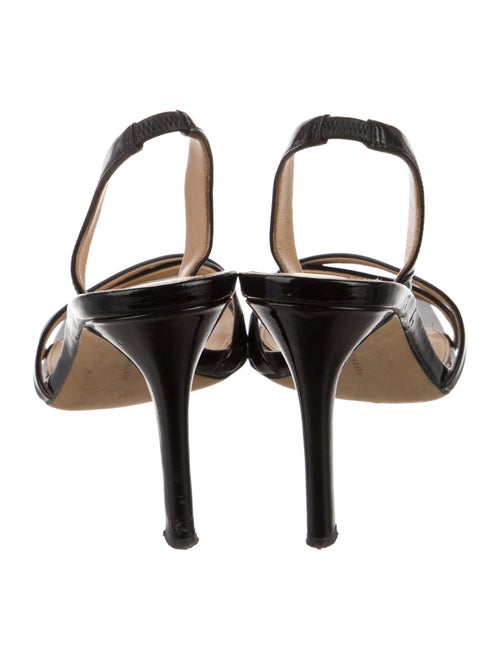 Veronica Beard Patent Leather Slingback Sandals