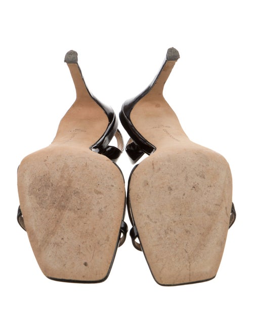 Veronica Beard Patent Leather Slingback Sandals